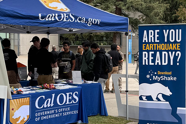 Image: The Cal OES team at Sacramento State University.